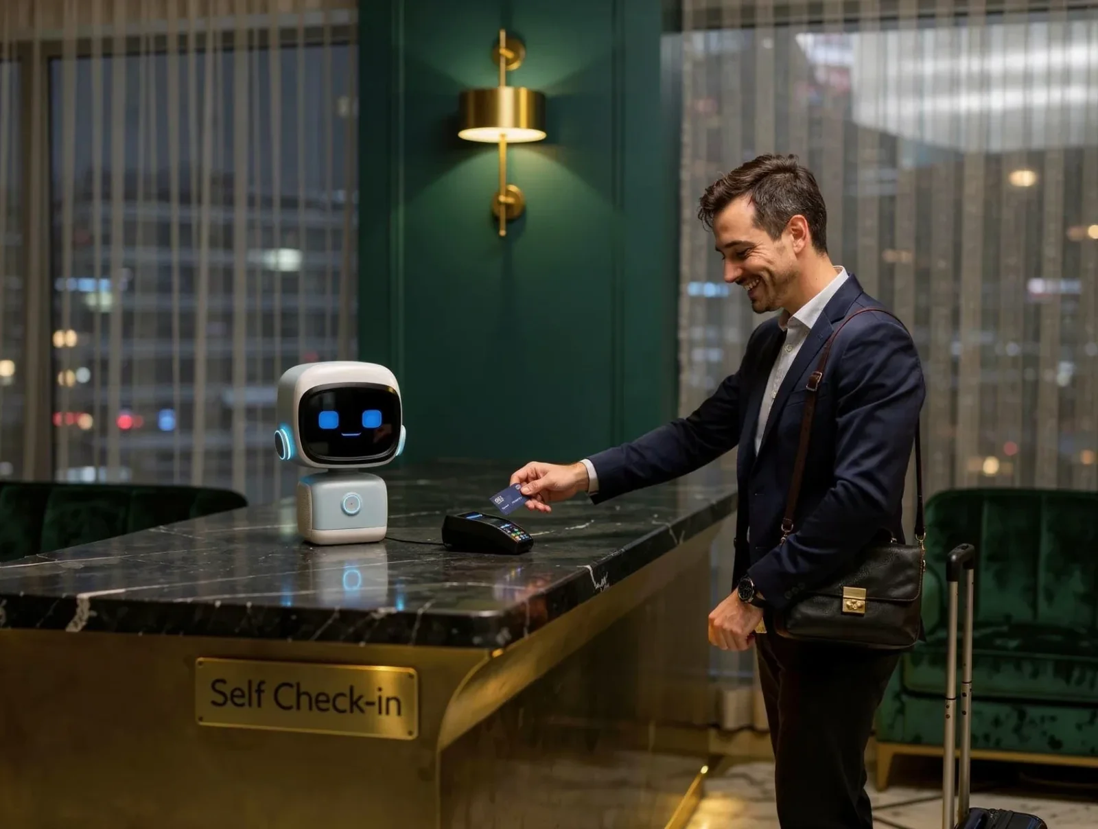 Norby AI kiosk in action — photo 8